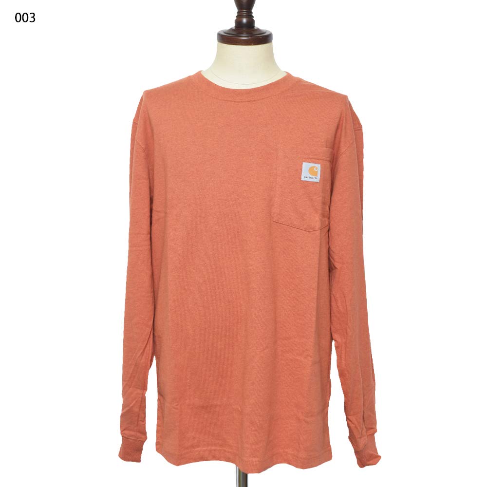 K126 Workwear Pocket Workwear Long Sleeve Pocket [Carhartt] Men's Long-Sleeve T-Shirt Men's T-Shirt L_WHT [Item]