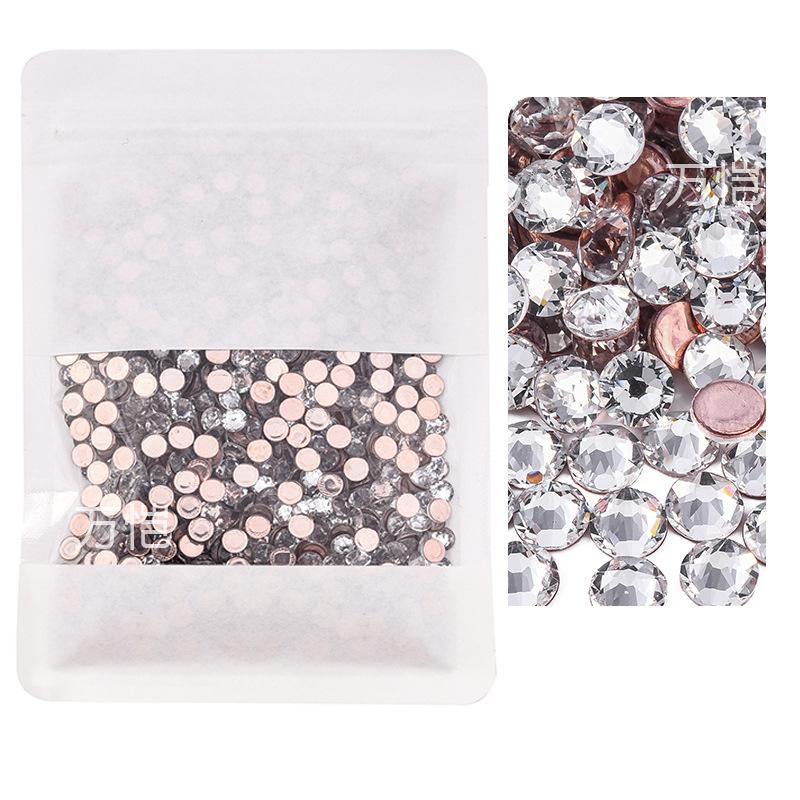 

Стеклянный горячий алмазный стразы термоклей, Huazi Same имитация восьмерки большой восьмерки маленькой наклейки дрель DIY аксессуары для одежды ss6 (diameter 1.9-2) 1440 pcs/bag