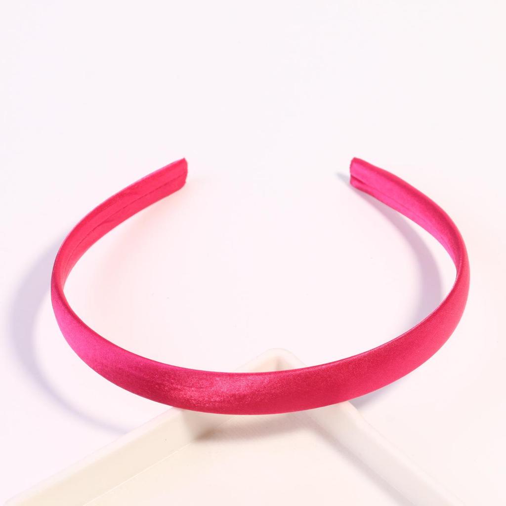 1.5CM Candy Color Satin-Fabric Wrapped Plastic Headband - DIY Hair Accessory