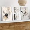 3 stuks moderne abstracte inktdecoratieschilderijen, achtergrondmuurschilderijen voor entree woonkamer, minimalistische lijnkunst c