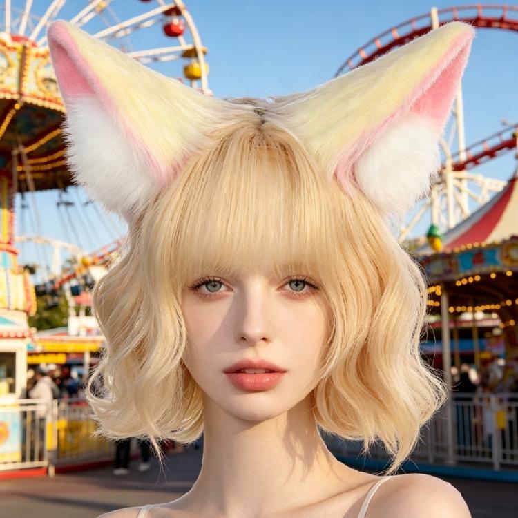 Lightweight Kitten Ears Hairband Cosplay Headbands Ideal for Coser Conventions and Themed Event
