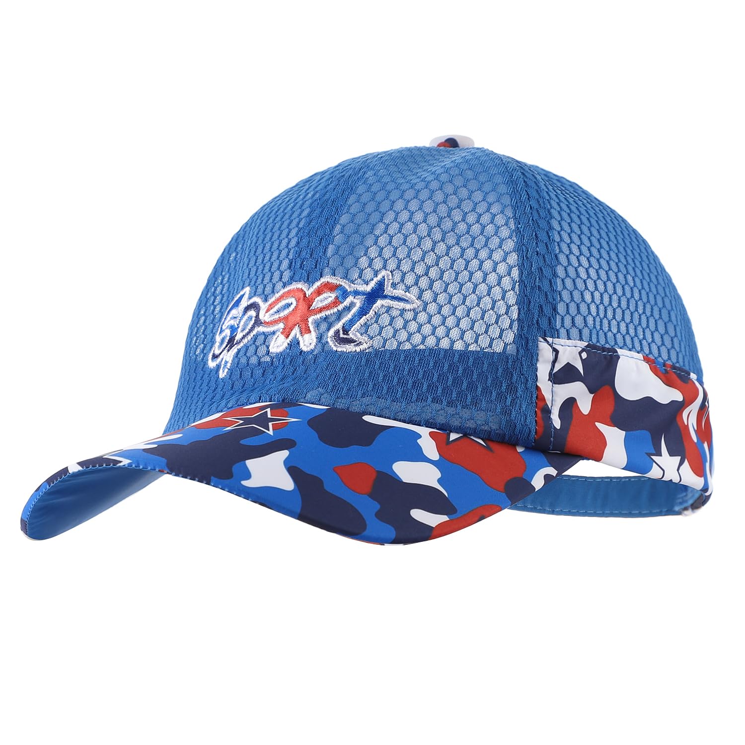 

SIQITECH Летняя Дышащая Защита от УФ-лучей Идеально подходит для Поля и Спорта Синяя Детская Футбольная/Бейсбольная Кепка, Кепка для Мальчиков, 5-12, Сетка, Защита, Легкая, синий