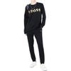 Hugo Boss Knitted Sweatpants Men's Navy Blue Moderate Cuffed Pants 50465961-402