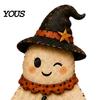 Fun Garden Decorations Halloween Cute Ghost Ground Stakes, Metal Yard Art Sculpture with Pumpkin/Broomstick Elements for Outdoor Decorative Ornaments