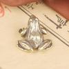 Frog Statue Wear-resistant Vivid Appearance Creative Reusable Copper Frog Sculpture Tea Pet Ornament Household Supplies