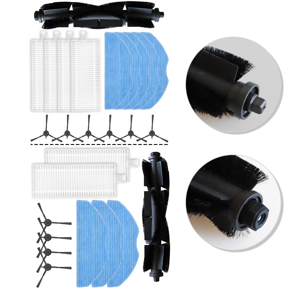 Main Brush Mop Cloths Side Brush Kit For EZVIZ RE4 / RE4 Plus / RE5 / RE5 Plus Vacuum Cleaner Accessories Spare To Replace