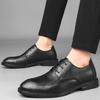Business-Lederschuhe für Herren Herbst Luxus Bequeme Flats Slipper Schwarz Büro Karriere Freizeitschuh Rutschfest Zapatos Hombre