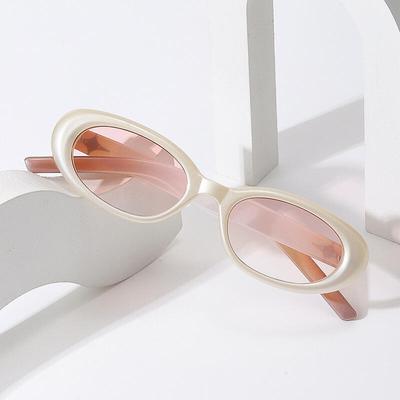 NeoRetro 20300 Hässliche Sonnenbrille C2 Elfenbein Rosa