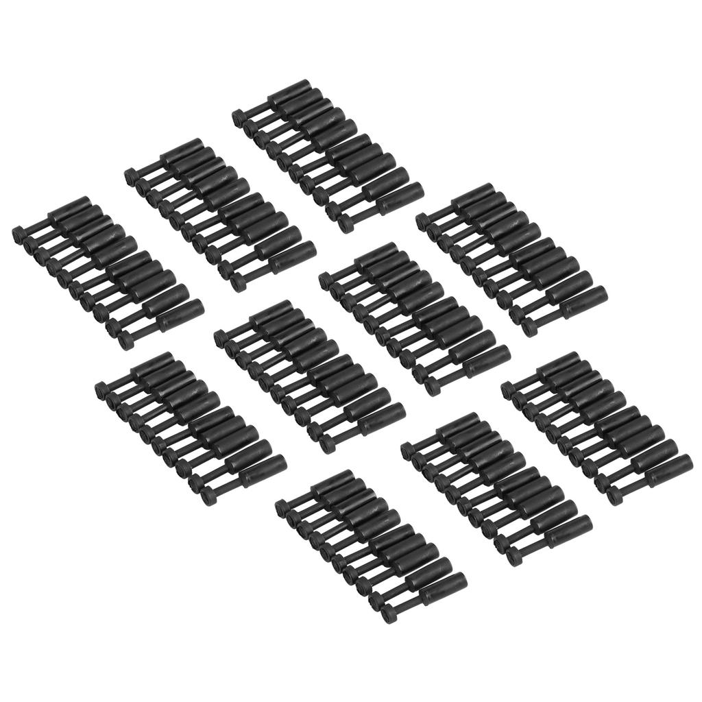 100Pcs End Plug Pneumatic Composite Pipe Connector Quick Connect Plug Pushin Tube Fitting