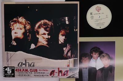 12inch Record AHA  45 Rpm Club  The Sun Always Shines P6228 WARNER BROS 1985 Japan Obi Pop Used