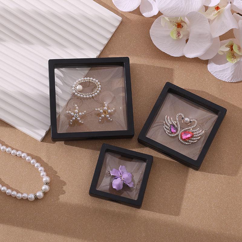 Caixa de Armazenamento de Joias e Acessórios em Filme PE: Pulseira, Anel, Unhas Postiças, Organizador de Pequenos Itens