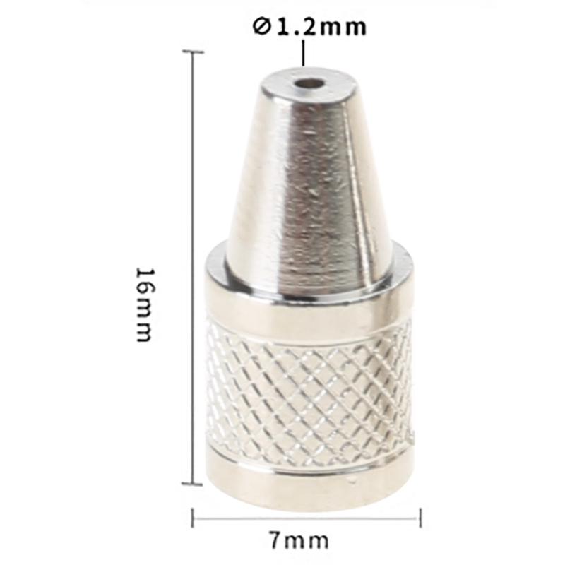 5 Stück 1,6 mm/1,2 mm Düse Lötkolbenspitzen Metall Lötspitze für Elektrische Vakuum-Lötsaugpumpe Entlötpumpen Schweißen