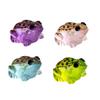 New Arrival Miniature Frog Figurine Micro-Landscape Garden Ornament Illuminated Decorative Piece Home Desktop Trinket Aquarium Decoration 4cm X 3cm