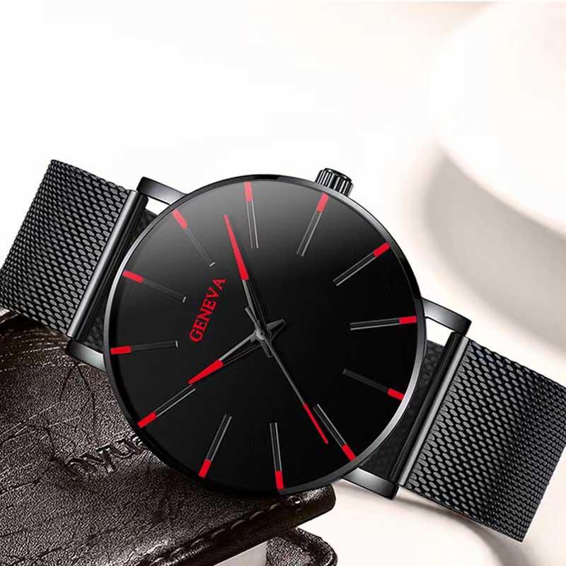 Geneva Men's and Women's Fashion Quartz Watch with Mesh Band