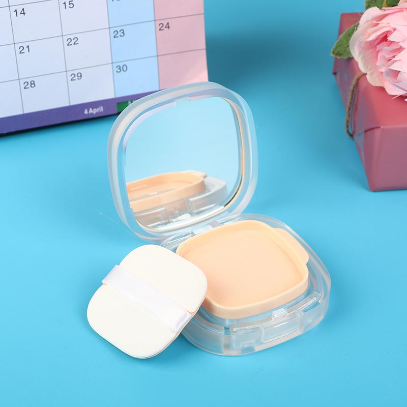 Air Cushion Foundation DIY Box 1Pc Empty Puff Box Portable Mirror for Bb Cream Cosmetic Makeup Case Container with Powder Sponge