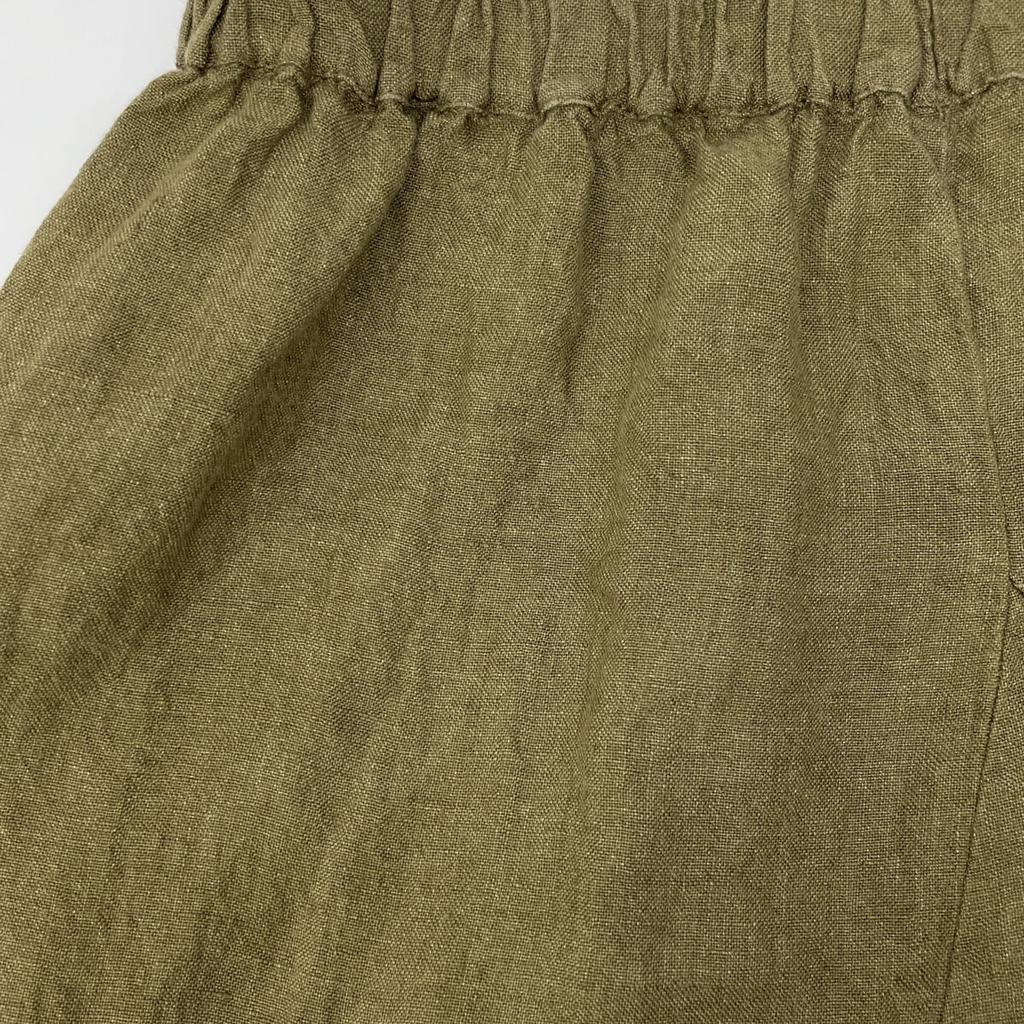 Maison De Vacances Khaki 100% Linen Long Skirt Skirt Not Written khakiUsed