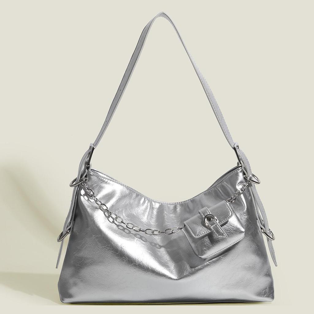 2025 Simple Underarm Bag: Large Capacity, All-match Fashion, Casual Commuter Shoulder Tote for Spring & Summer