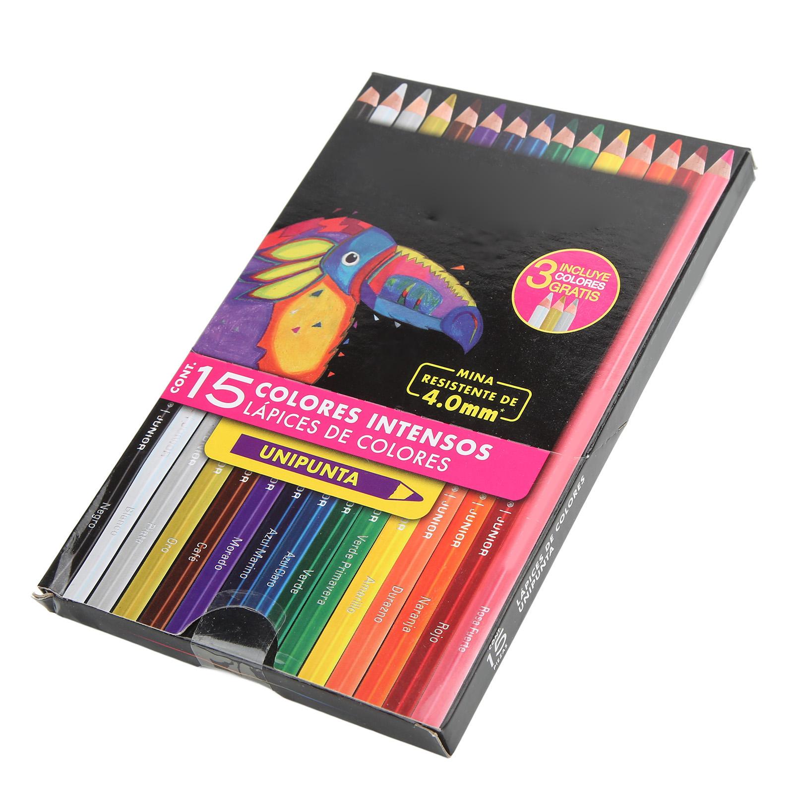 Цветные карандаши 15 цветов Яркие цвета Экологичные Набор цветных карандашей для архитектуры Реклама Анимация