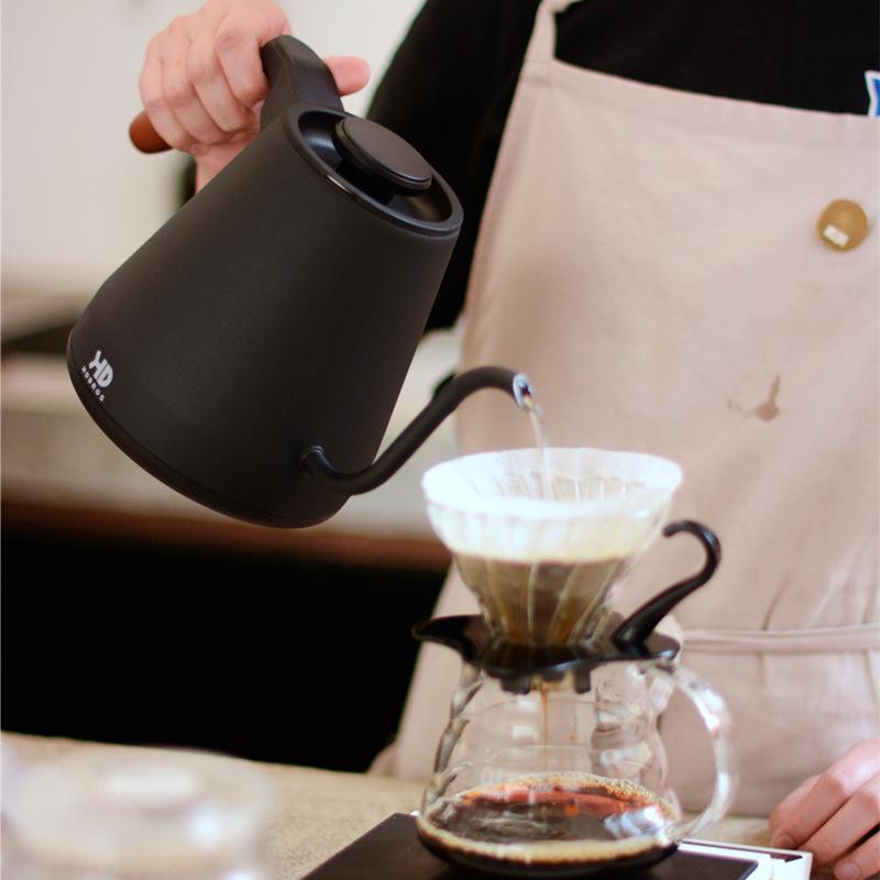 800ml Electric Kettle Gooseneck Hand Brew Coffee Pot Home Thermo Pot Temperature-Control Heating Water Bottle Smart Teapot 220V