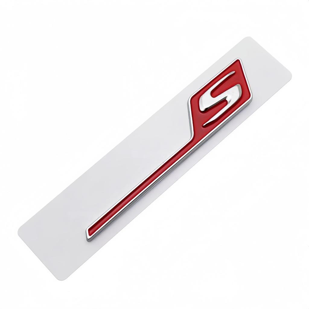 1PC ABS GT C S R Logo Badge Sticker Car Rear Trunk Emblem Decal High-Quality Automotive Styling Accessories