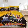 Naruto Team Seven Adventure Print 3Pcs Bedding Setduvet Cover With 2 Bedropillowcase Home Birthday Gift