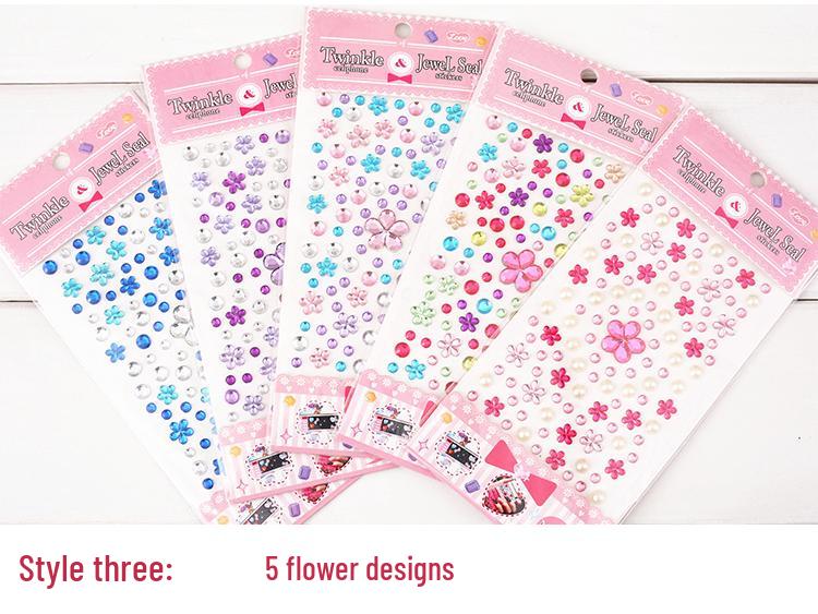Charming Kids' Crystal Diamond Stickers for Handmade Decoration