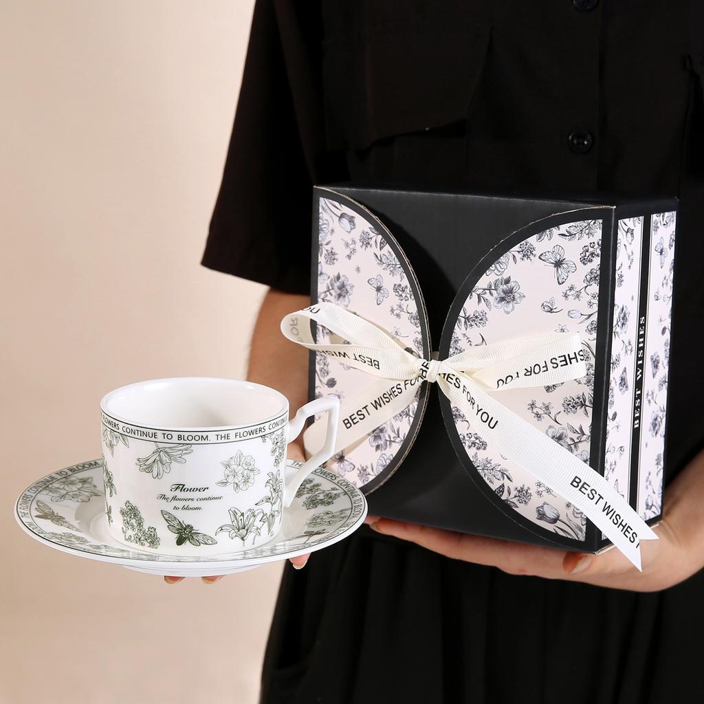 220 ml Retro-Kaffeetasse, Snackschale, Espressotasse, Keramik-Trinkgeschirr, nordische Heimdekoration, Tasse, Urlaubsgeschenkset