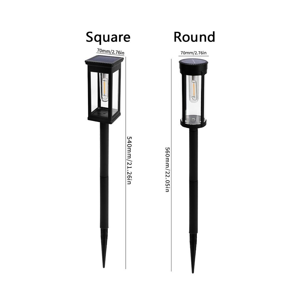 Warm White Light Solar Pathway Lights Waterproof Retro Garden Path Light Ultra Bright LED Lighting Landscape Lights