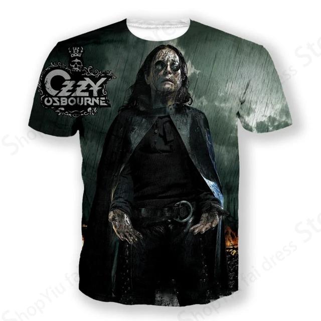 Rock Band T Shirt Ozzy Osbourne 3d Printed Tshirt Men Women Fashion T-shirt Hip Hop Tops Tees Graphic T-shirts Men Clothes Kids