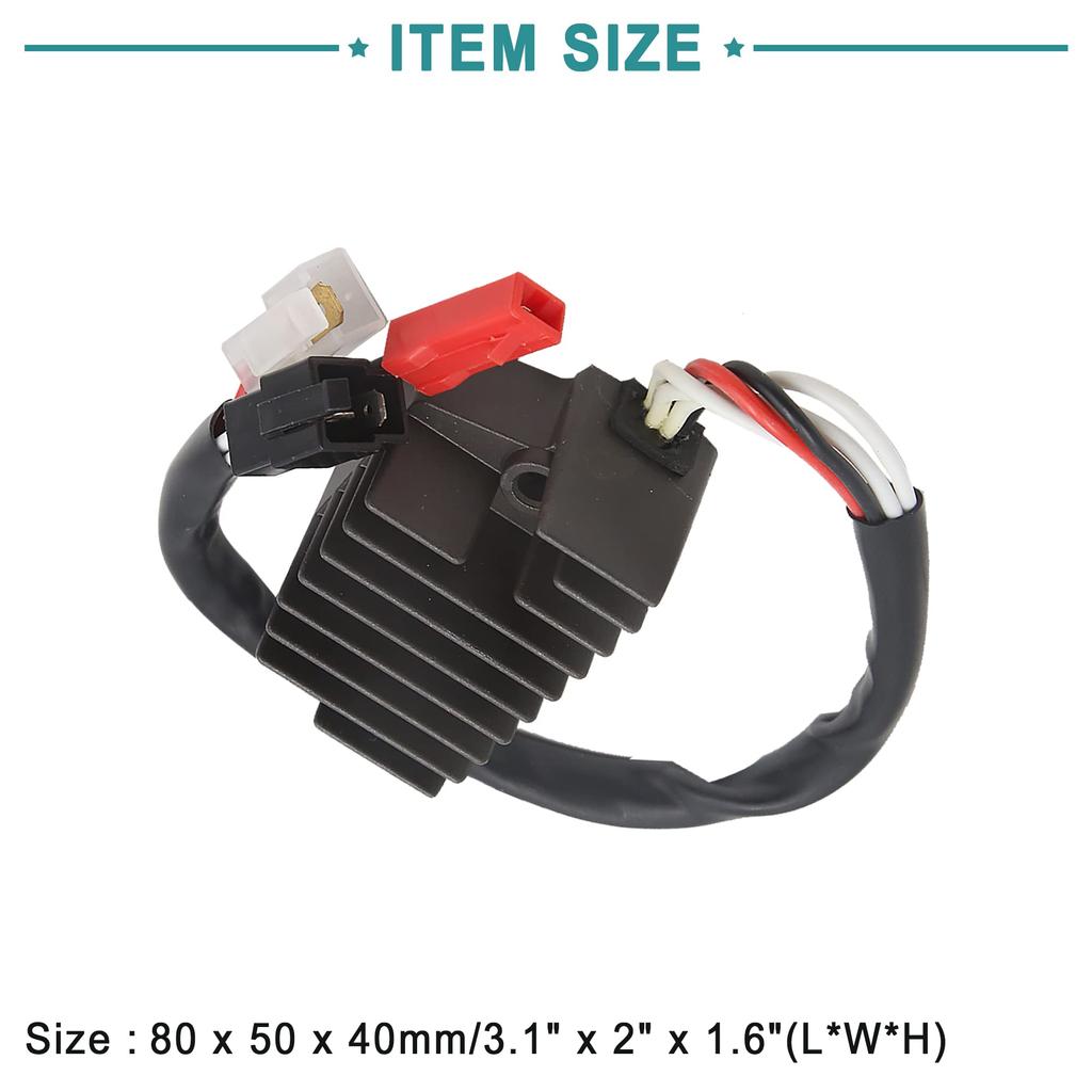 ACROPIX Motorcycle Voltage Regulator Rectifier for Yam aha Compatible with VMX1200 V-MAX 1200 Black 1 Pack