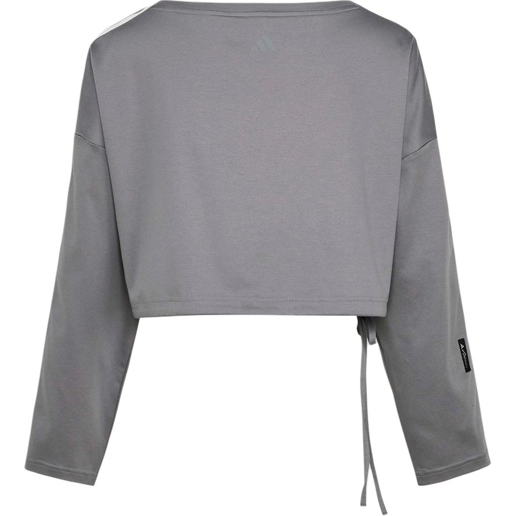 Adidas Dance Three Stripes Movement Series Pure Cotton Casual Long Sleeve Drop Shoulder T-Shirt Women tops KX8924