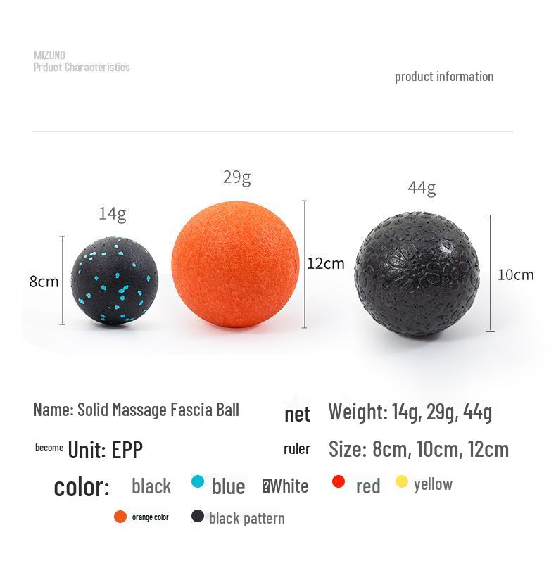 12CMEPP High Hardness Yoga Massage Ball for Fascia and Pelvic Floor Muscle Relaxation