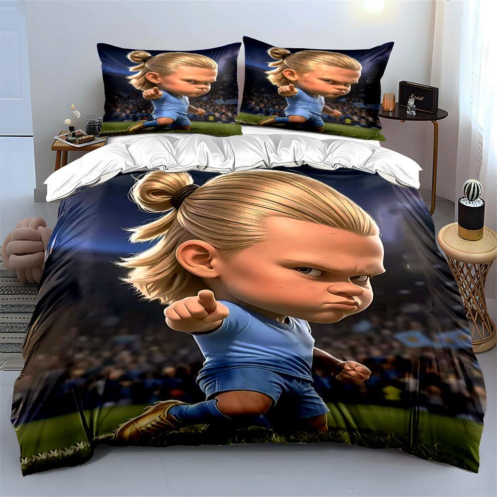 "Blonde Warrior Football Bedding" Bedding Duvet Cover Set Duvet Cover Pillowcases (1 * Duvet Cover 2 * Pillowcases, without duvet insert)