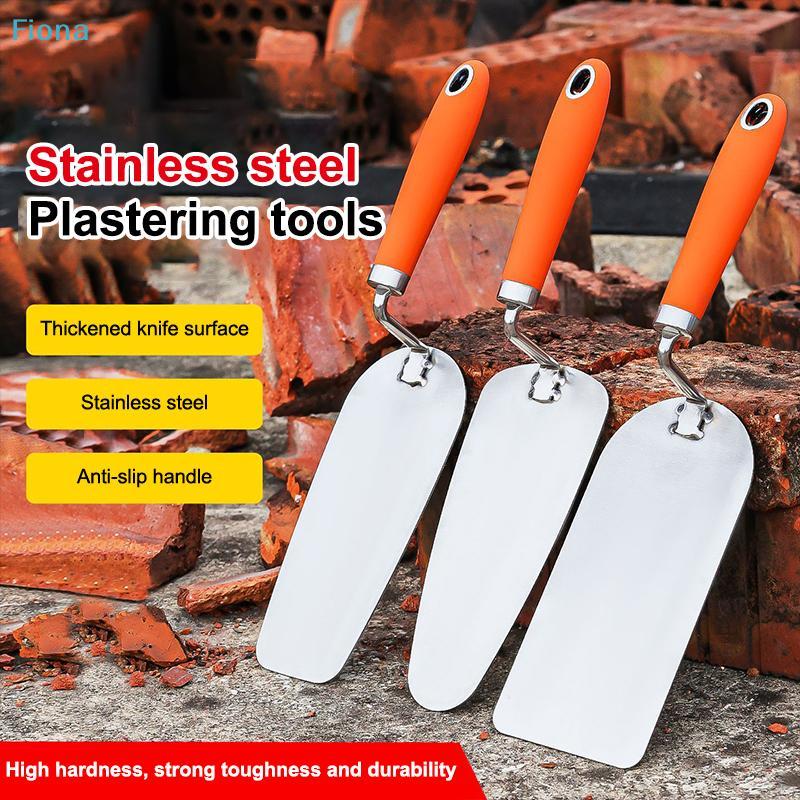 Stainless Steel Plastering Trowel,Masonry Hand Tools with Non-Slip Handle, for Construction, Bricklaying, Drywall Work