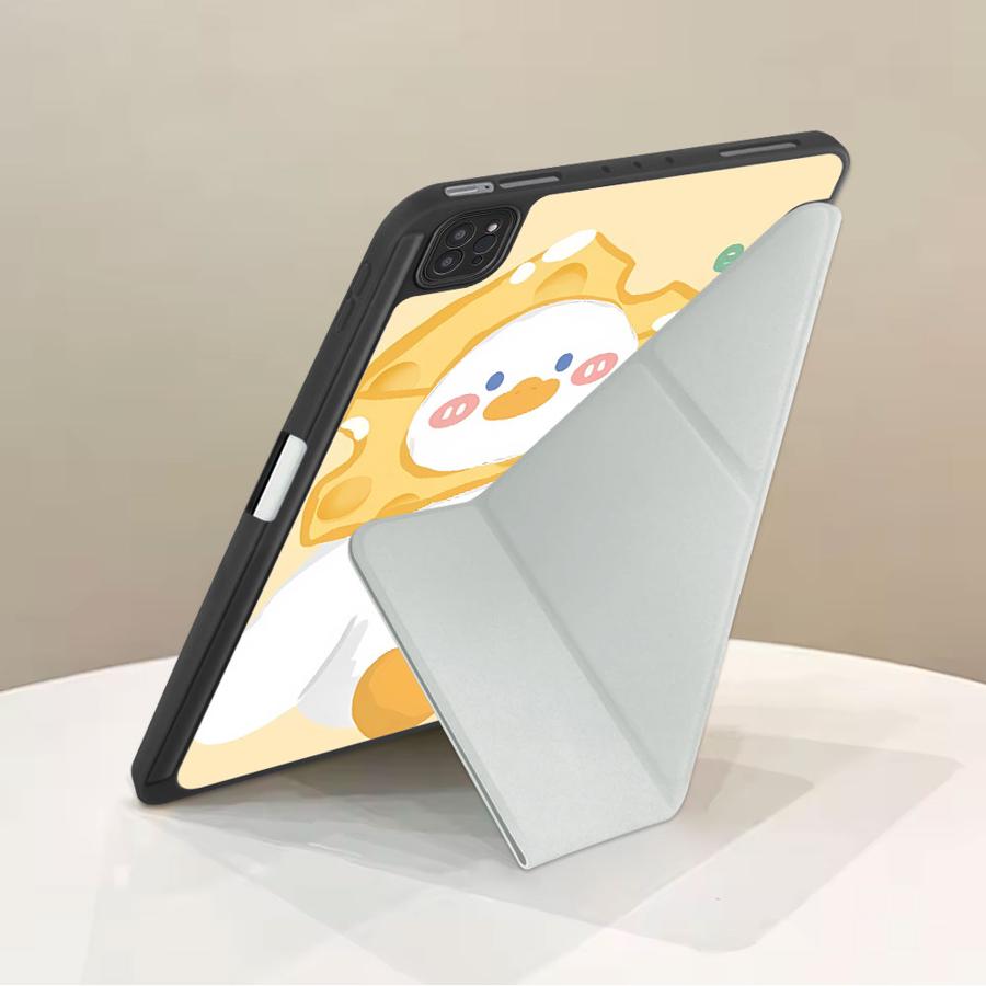 White Duck Cheese Holder Cover Tablet Case For iPad Pro 2025 Pro 11th 10th 9th 8th 7th 12.9inch Air 4 5 M3 M2 1 2 M4 11inch Mini