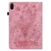 Für Honor Pad X8a Hülle Kartenhalter Kratzfest Lederhülle Rosenblumen Prägung