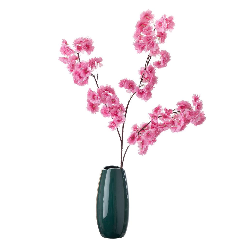 Sakura Branches Artificial Flowers: Green Plants & Handicrafts for Weddings & Boutonnieres