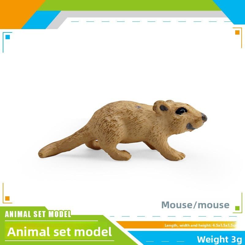 Wildlife Animal Rabbit Armadillo Macaque And Panda Model Collection Pvc Educational Figures For Kids Preschool Learning