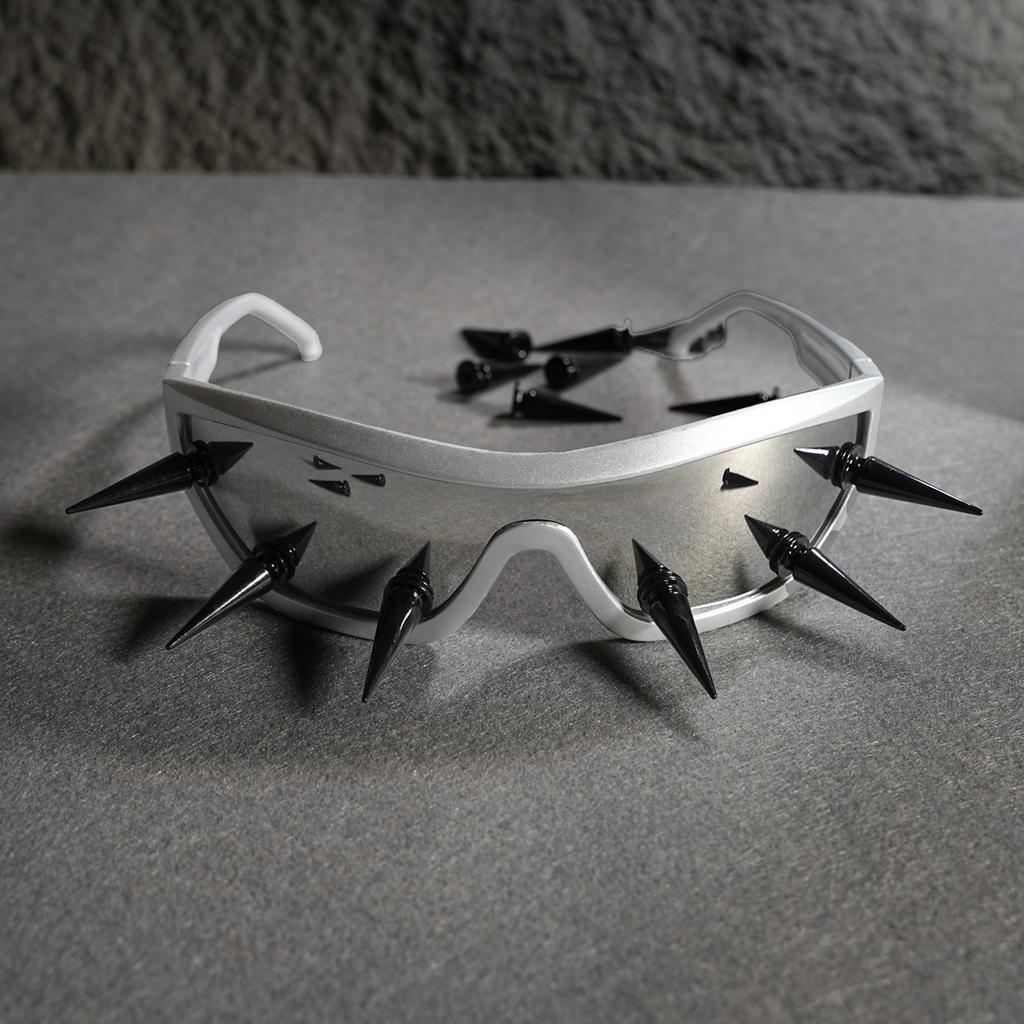 Stylish Metal Rivet Studded Sunglasses UV400 Protection Comfortable PC Frame Eyewear For Outdoor Fashion And Daily Use