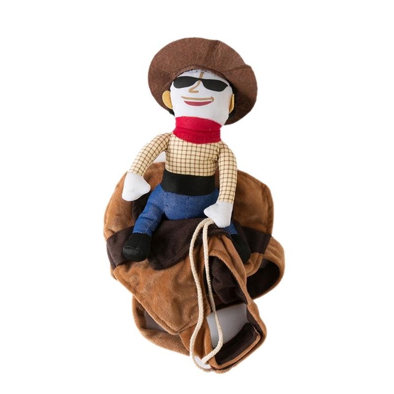 Dogs Transfiguration Costume for Riding Horse Halloween Dogs Vest Winter Autumn Halloween Costume Cute Small Dogs Vest XL