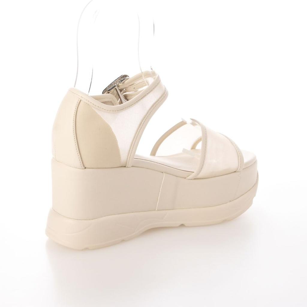 EVOL Damen Perlenbesetzte Riemchensandalen, Größen XS-LL, Dicke Sohle, IY5697 IV LL