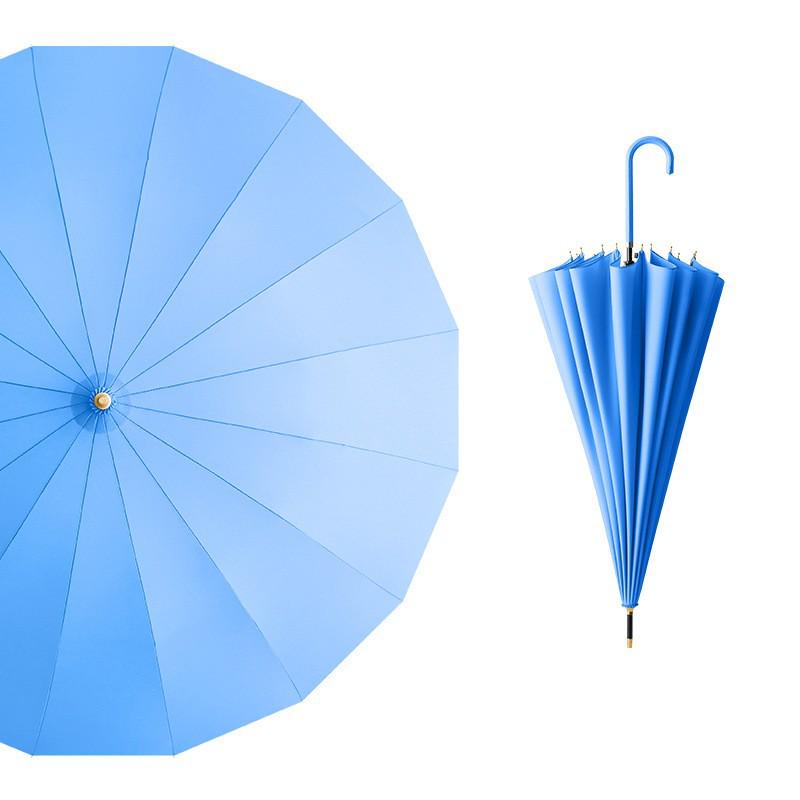 Sturdy 16-Rib Large-Handle Umbrella with Custom Logo for Primary School Students