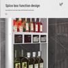 3-Tier Space Aluminum Wall-Mounted Kitchen Storage Rack