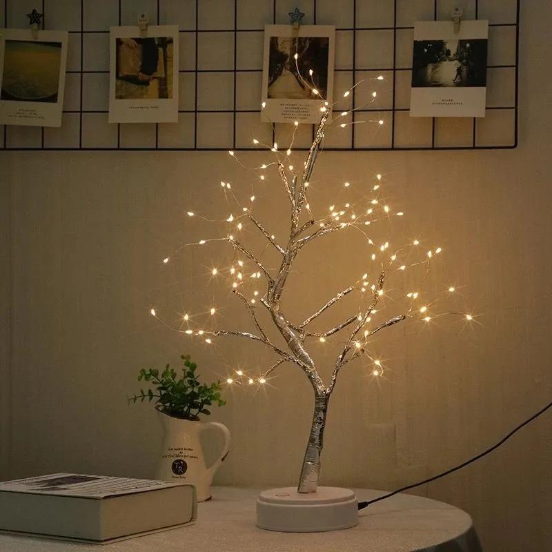 LED Powered Glowing Artificial Tree Light For Fall Thanksgiving Table Home Interior Decoration