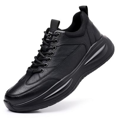 Zapatillas Casuales de Cuero para Hombre Nuevas de Moda Suaves Deportivas Transpirables Cómodas con Cordones Zapatos para Hombre Zapatos Versátiles