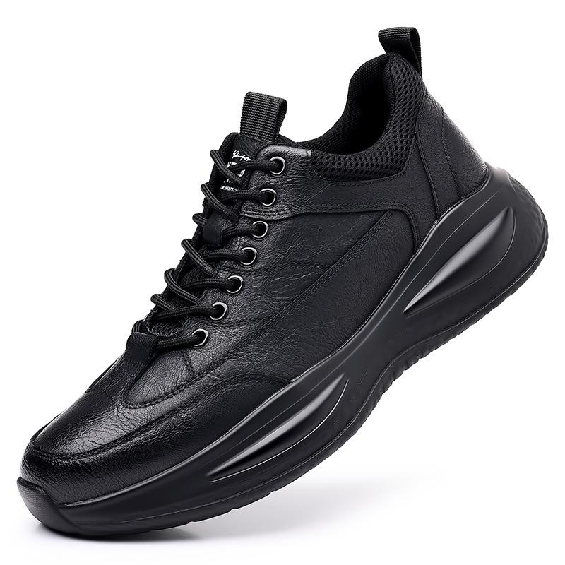 Men's shoes spring and autumn trendy shoes 2025 new fashion men's casual sports leather shoes men's business casual shoes