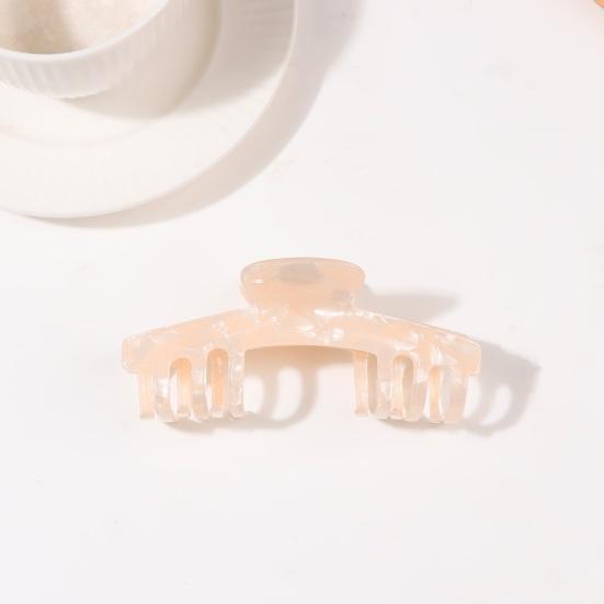 Haarkralle Hohl Design Anti-Rutsch-Zähne Hinterkopf Duschclip Leicht Mittlere Größe Hai-Haarkralle Vielseitiges Haaraccessoire