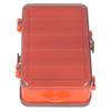 קופסת פיתיונות דייג הפיכה קופסת פיתיונות דו-צדדית פלסטיק מארגן קופסת אחסון פיתיונות אדום