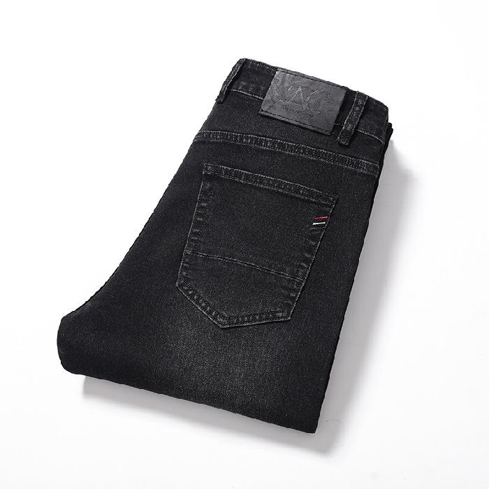 

2024 Осень Новый Продукт Универсальные Джинсы Мужские Эластичные Узкие Маленькие Прямые Длинные Брюки 40