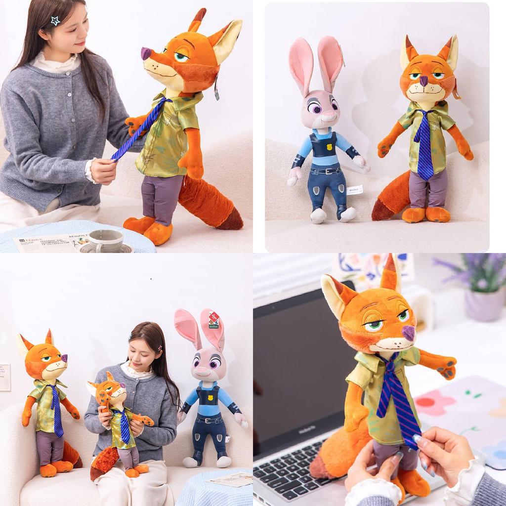 Entzückendes Zootopia Plüschtier Judy Hase und Fuchs Spielzeug Für Mädchen Geschenk Sammlung